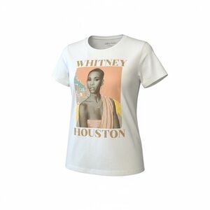 Whitney Houston Graphic Tee - White